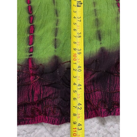 Riviera Sun Women's Multicolor Tie Dye Short Sleeve Dress Sequins Free Plus NWT - Picture 9 of 10